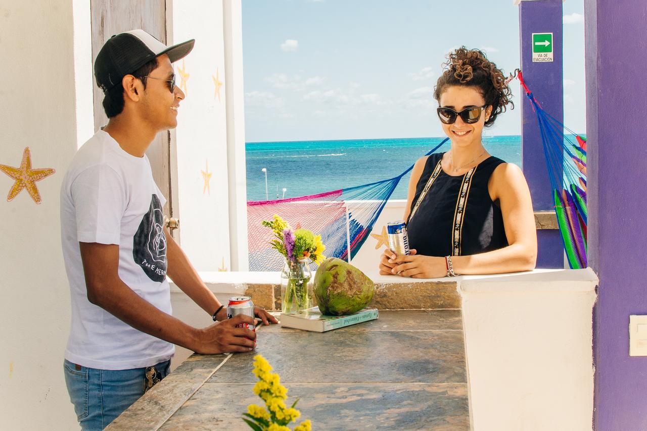 The Mermaid Hostel Beach (Adults Only) Cancun Ngoại thất bức ảnh